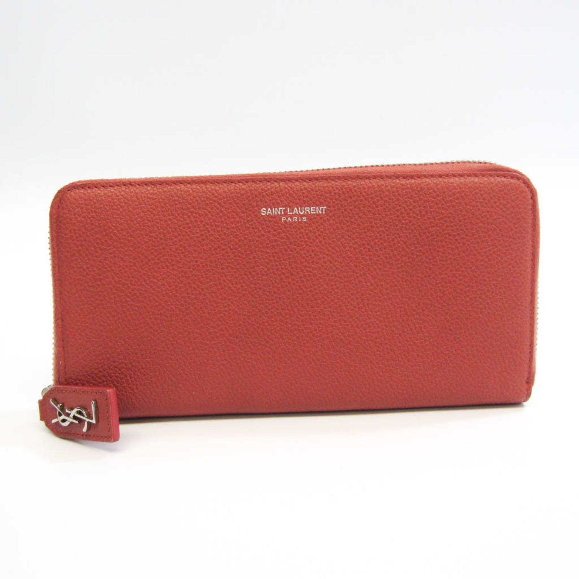 Saint Laurent 414680 Women's Leather Long Wallet [Bi-Fold] Brown,Pink